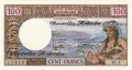 New Hebrides 100 Francs, (1975)